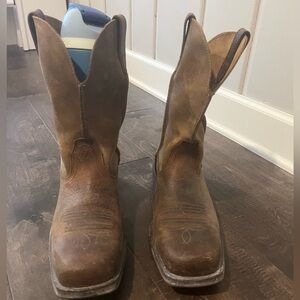 Ariat Mens Brown Leather Cowboy Boots